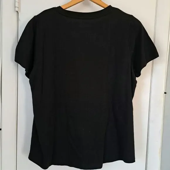 Mighty Fine Americana Love Peace and Freedom Flag Tee  Juniors Size Large NWT - Picture 3 of 5